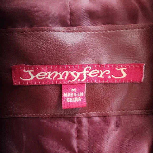 Vintage Wine Red Womens Medium Trench Coat ( No Belt ) - Picture 6 of 8